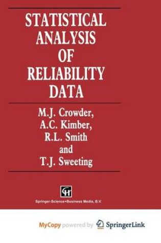 Cover of Statistical Analysis of Reliability Data