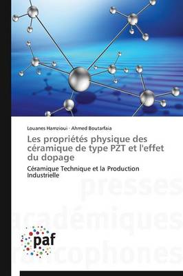 Book cover for Les Proprietes Physique Des Ceramique de Type Pzt Et l'Effet Du Dopage