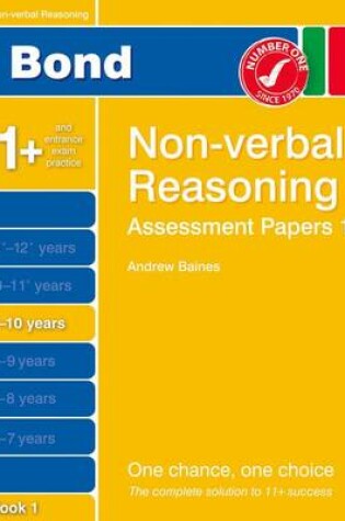 Cover of Bond Assessment Papers Non-Verbal Reasoning 9-10 Yrs Book 1