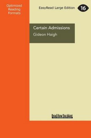 Cover of Certain Admissions