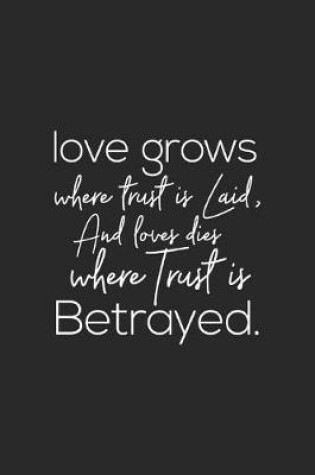 Cover of Love Grows Where Trust Is Laid, And Lover Dies Where Trust Is Betrayed