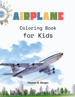 Book cover for Airplane Coloring Book for Kids