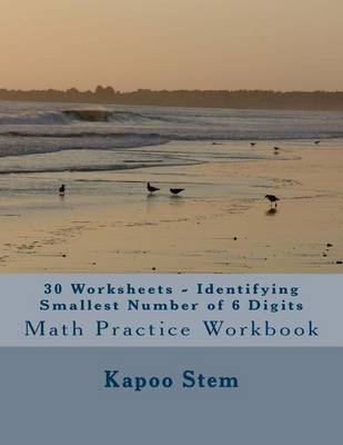 Book cover for 30 Worksheets - Identifying Smallest Number of 6 Digits