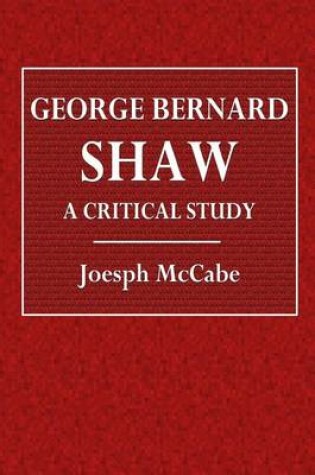 Cover of George Bernard Shaw