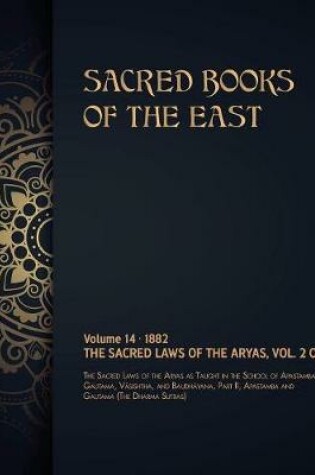 Cover of The Sacred Laws of the Aryas