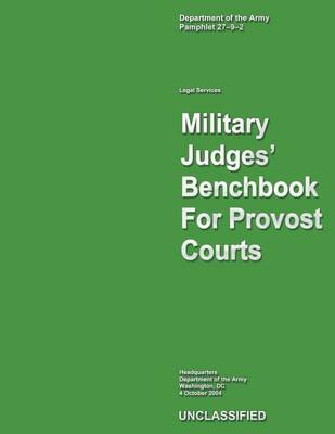 Book cover for Military, Judges Bench Book For Provost Courts