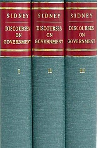 Cover of Discourses on Government. to Which Is Added, an Account of the Author's Life, and a Copious Index. 1st American Edition. 3 Vols.