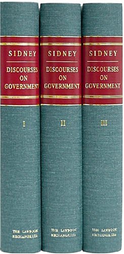 Book cover for Discourses on Government. to Which Is Added, an Account of the Author's Life, and a Copious Index. 1st American Edition. 3 Vols.