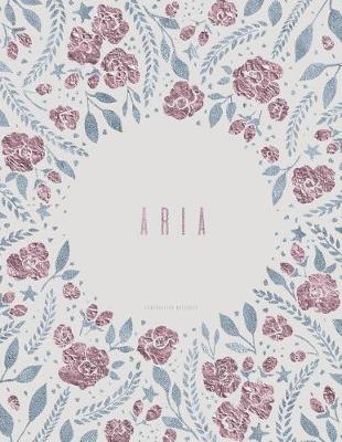 Book cover for Composition Notebook. Aria