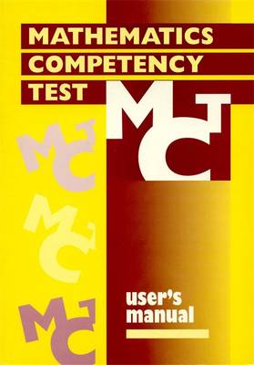 Book cover for Mathematics Competency Test Manual