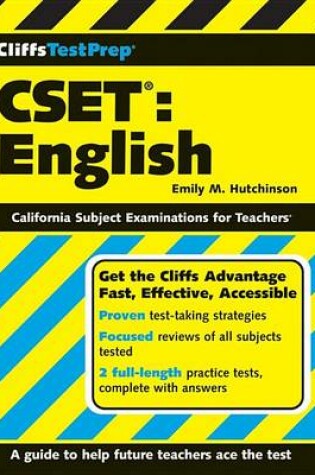 Cover of Cliffstestprep Cset