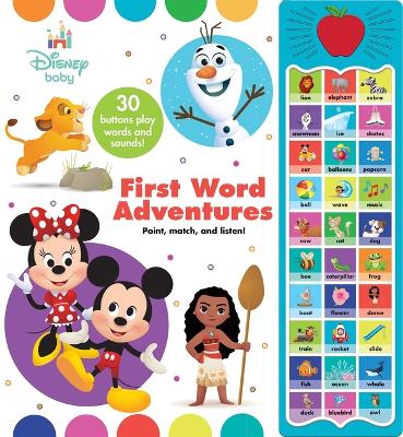 Book cover for Apple Disney Baby First Word Adventures Sound Book