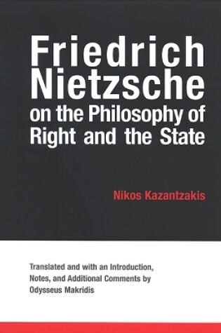 Cover of Friedrich Nietzsche on the Philosophy of Right and the State