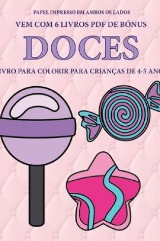 Cover of Livro para colorir para crianças de 4-5 anos (Doces)