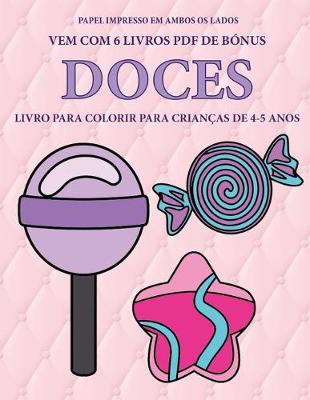 Book cover for Livro para colorir para crianças de 4-5 anos (Doces)