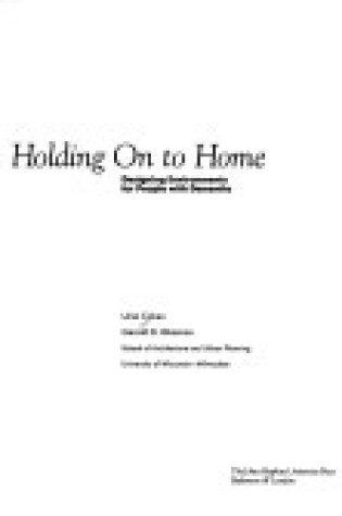 Cover of Holding on to Home