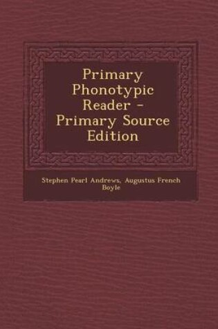 Cover of Primary Phonotypic Reader