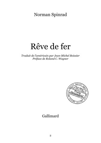 Book cover for Reve De Fer