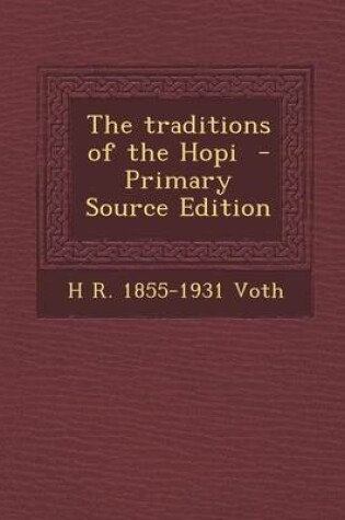 Cover of The Traditions of the Hopi