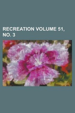 Cover of Recreation Volume 51, No. 3