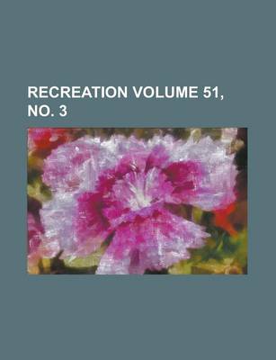 Book cover for Recreation Volume 51, No. 3