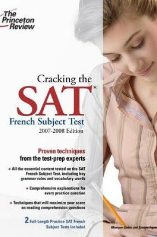 Cover of Cracking the Sat French Subject Test