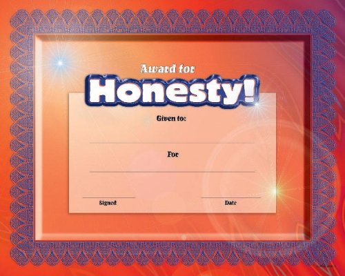 Cover of Fit-In-A-Frame Award for Honesty