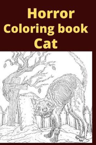 Cover of Horror Coloring book Cat