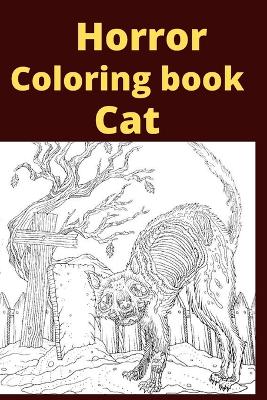 Book cover for Horror Coloring book Cat