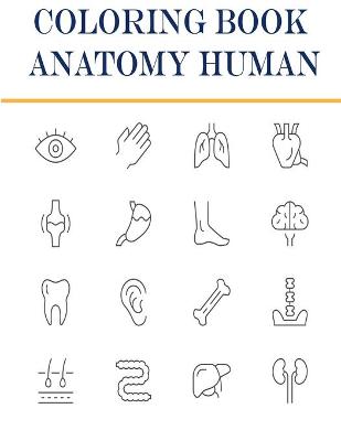 Book cover for Coloring book anatomy human