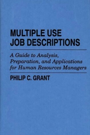 Cover of Multiple Use Job Descriptions