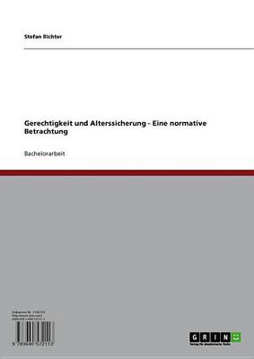 Book cover for Gerechtigkeit Und Alterssicherung - Eine Normative Betrachtung