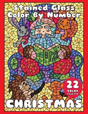 Book cover for CHRISTMAS (Stained Glass Color by Number)