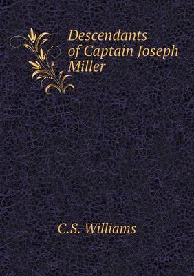 Book cover for Descendants of Captain Joseph Miller