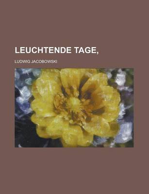 Book cover for Leuchtende Tage,