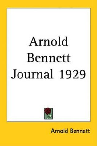 Cover of Arnold Bennett Journal 1929