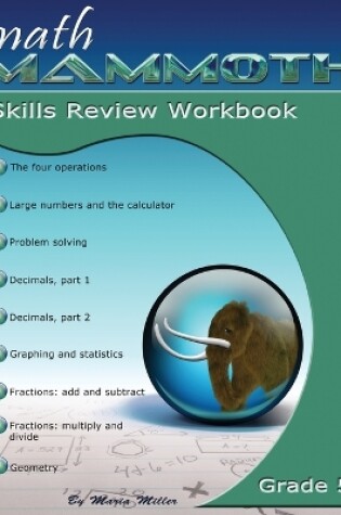Cover of Math Mammoth Grade 5 Skills Review Workbook