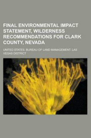 Cover of Final Environmental Impact Statement, Wilderness Recommendations for Clark County, Nevada