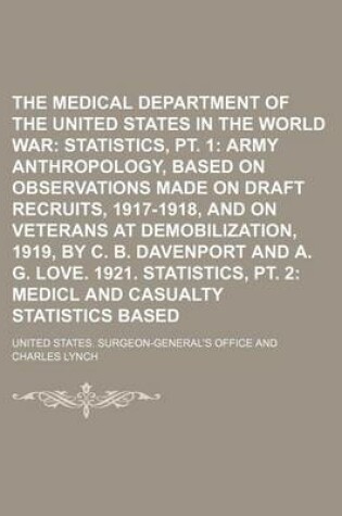 Cover of The Medical Department of the United States Army in the World War