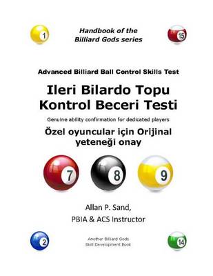 Book cover for Advanced Billiard Ball Control Skills Test (Turkish)