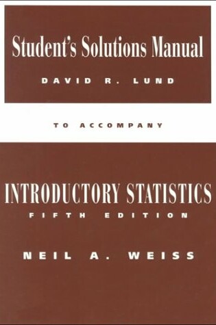 Cover of Student's Solutions Manual