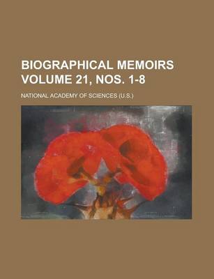 Book cover for Biographical Memoirs Volume 21, Nos. 1-8