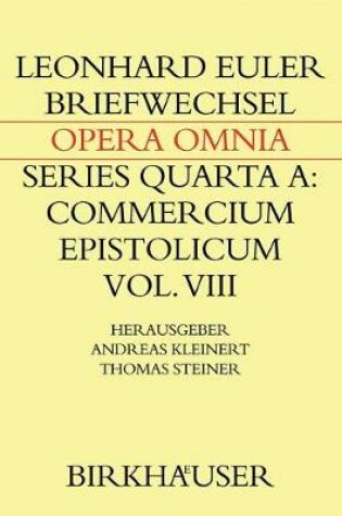 Cover of Briefwechsel Von Leonhard Euler Mit Johann Andreas Von Segner Und Anderen Gelehrten Aus Halle
