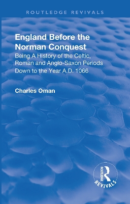 Book cover for Revival: England Before the Norman Conquest (1910)