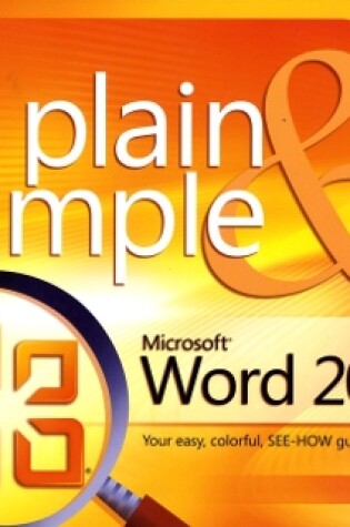 Cover of Microsoft Word 2010 Plain & Simple