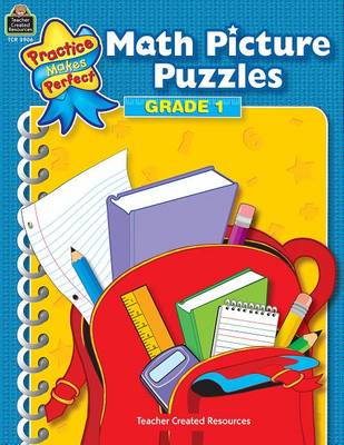 Book cover for Math Picture Puzzles Grade 1