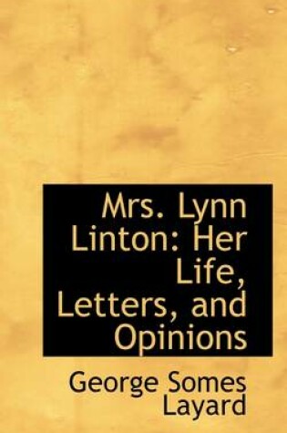 Cover of Mrs. Lynn Linton