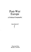 Book cover for Post-War Europe