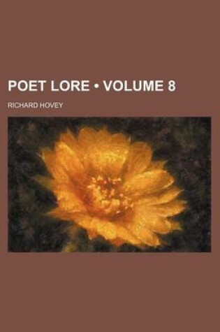 Cover of Poet Lore (Volume 8)