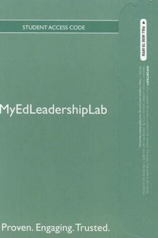 Cover of NEW MyLab Ed Leadership with Pearson eText -- Standalone Access Card-- for Financing Education in a Climate of Change